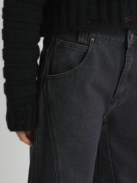 Женские джинсы клеш MAISON DAVID, Артикул ZHG1-5, серый | 4481427. Ракурс 3