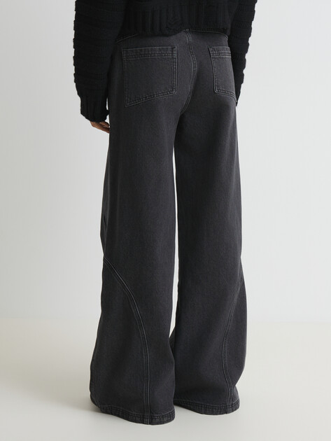 Женские джинсы клеш MAISON DAVID, Артикул ZHG1-5, серый | 4481427. Ракурс 4