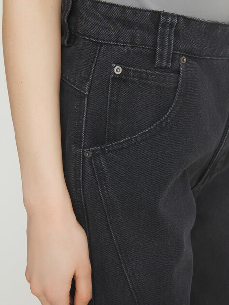 Женские джинсы клеш MAISON DAVID, Артикул ZHG1-5, темно-серый | 4482518. Ракурс 3