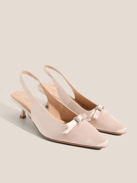 Женские туфли с открытой пяткой (слингбэк) TENDANCE, Артикул GLC7505-01, розовато-бежевый | 4483597. Ракурс 3