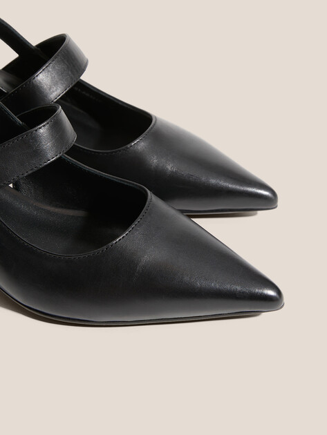 Женские туфли с открытой пяткой (слингбэк) TENDANCE, Артикул GLC7721-01, черный | 4483778. Ракурс 3