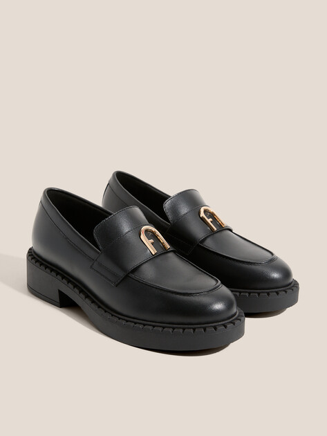 Женские лоферы FURLA NEW LEGACY, Артикул YJ81FNL, черный | 4488072. Ракурс 2