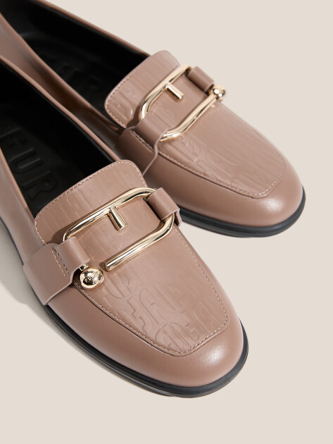 Женские лоферы FURLA NUVOLA, Артикул YJ93FNU, бежево-коричневый | 4488097. Ракурс 3