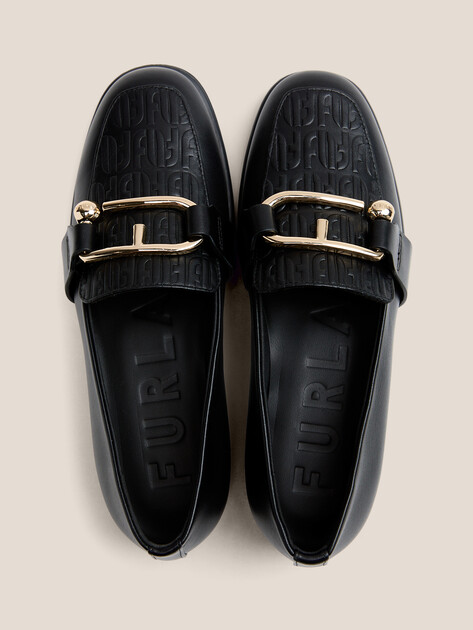 Женские лоферы FURLA NUVOLA, Артикул YJ93FNU, черный | 4488125. Ракурс 4