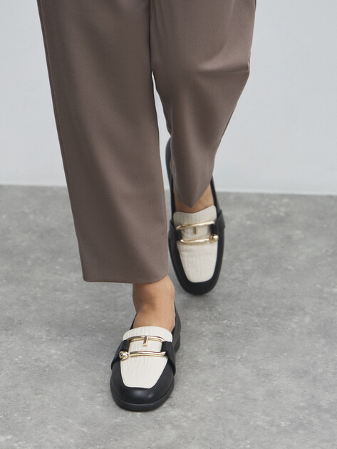 Женские лоферы FURLA NUVOLA, Артикул YJ93FNU, черный | 4488139. Ракурс 6