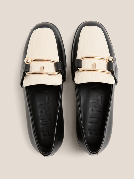 Женские лоферы FURLA NUVOLA, Артикул YJ93FNU, черный | 4488139. Ракурс 4
