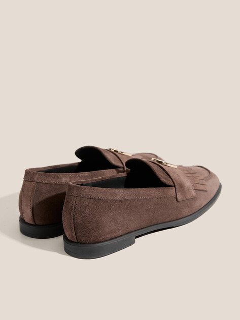 Женские лоферы FURLA CHIC, Артикул YJ74HIC, пыльно-коричневый | 4488547. Ракурс 5