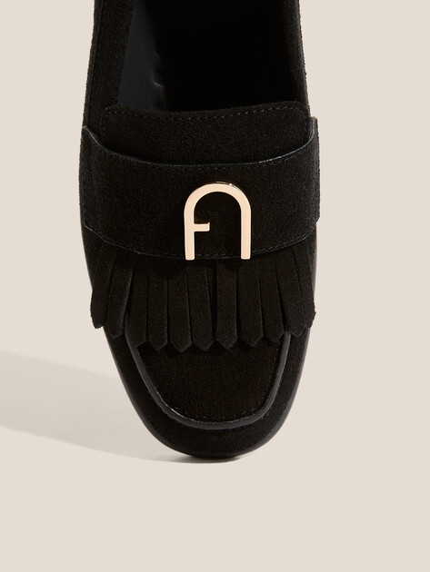 Женские лоферы FURLA CHIC, Артикул YJ74HIC, черный | 4488561. Ракурс 3