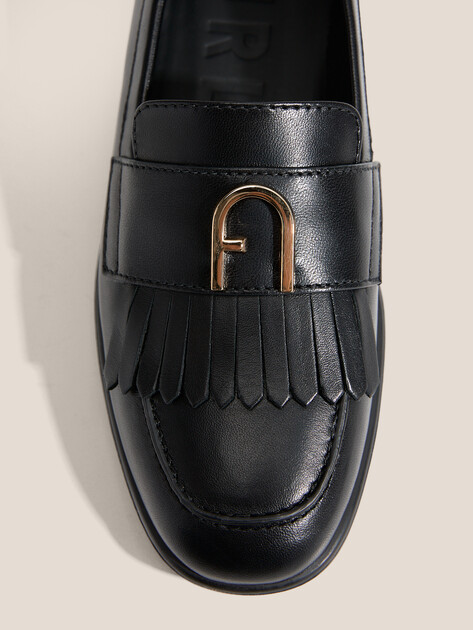 Женские лоферы FURLA CHIC, Артикул YJ74HIC, черный | 4488589. Ракурс 3