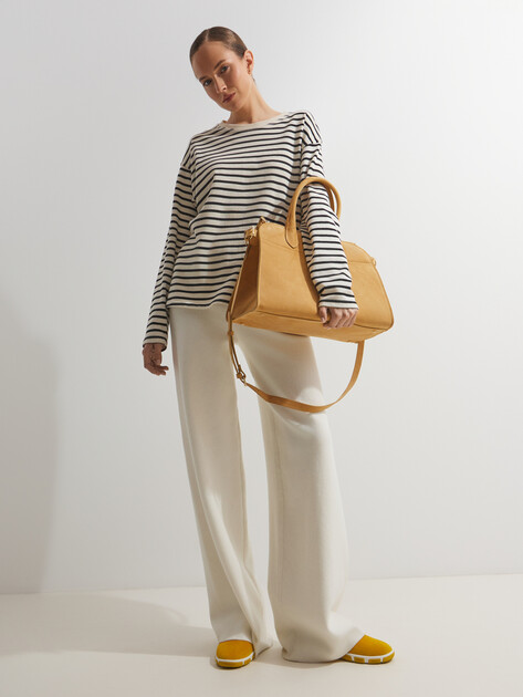 Женский тоут CALZETTI, Артикул ASHLEY, песочно-бежевый | 4488784. Ракурс 2