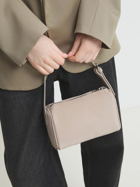 Женская сумка  MAISON DAVID, Артикул MARY MINI, пыльно-бежевый | 4489257. Ракурс 2