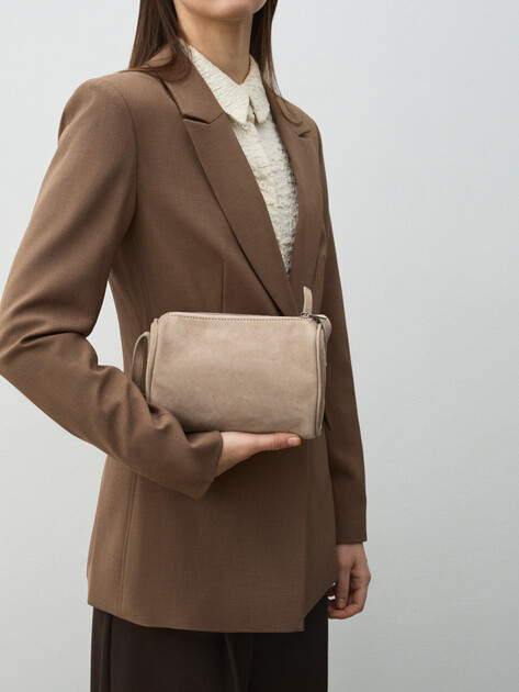 Женская сумка  MAISON DAVID, Артикул MARY MINI, пыльно-бежевый | 4489257. Ракурс 7