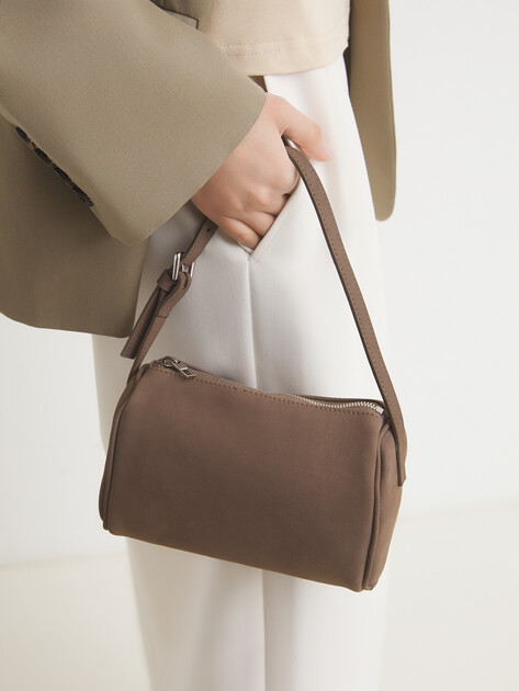 Женская сумка с ручкой MAISON DAVID MARY MINI, Артикул MARY MINI, пыльно-коричневый | 4489258. Ракурс 2