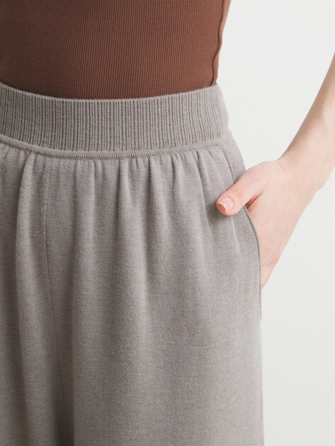 Женские широкие брюки MAISON DAVID, Артикул 7217, бежево-серый | 4489368. Ракурс 3