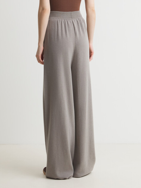 Женские широкие брюки MAISON DAVID, Артикул 7217, бежево-серый | 4489368. Ракурс 4