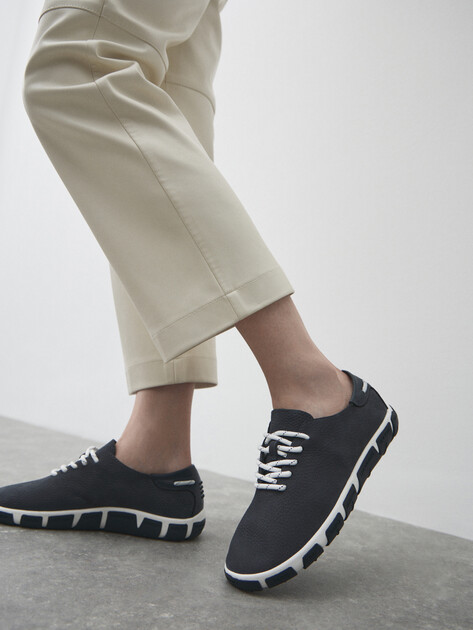 Женские кеды TENDANCE, Артикул HC2413-1, серо-синий | 4489473. Ракурс 6