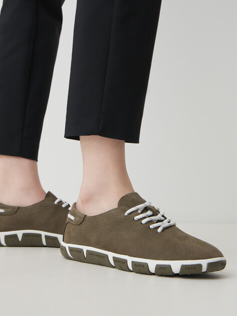 Женские кеды TENDANCE, Артикул HC2413-1, темный хаки | 4489507. Ракурс 2