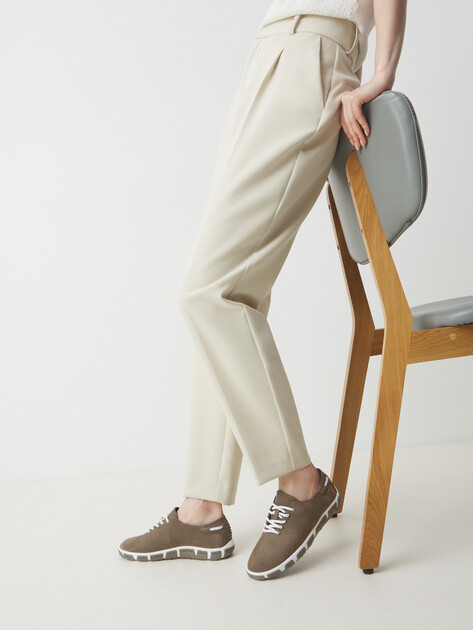 Женские кеды TENDANCE, Артикул HC2413-1, серо-коричневый | 4489564. Ракурс 2