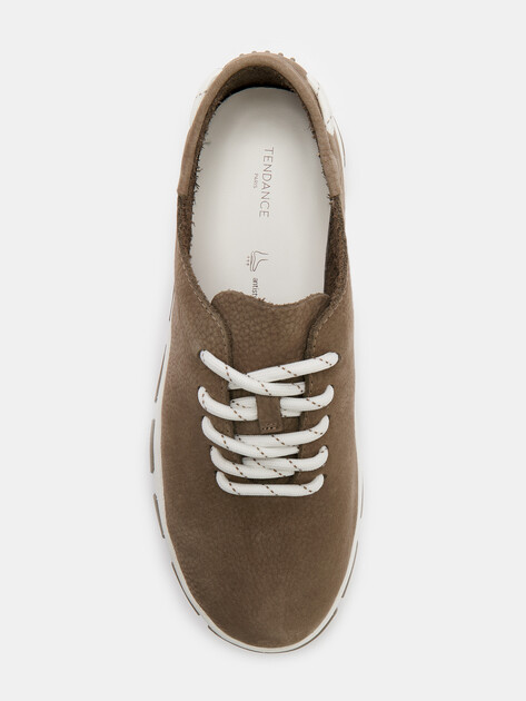 Женские кеды TENDANCE, Артикул HC2413-1, серо-коричневый | 4489564. Ракурс 5