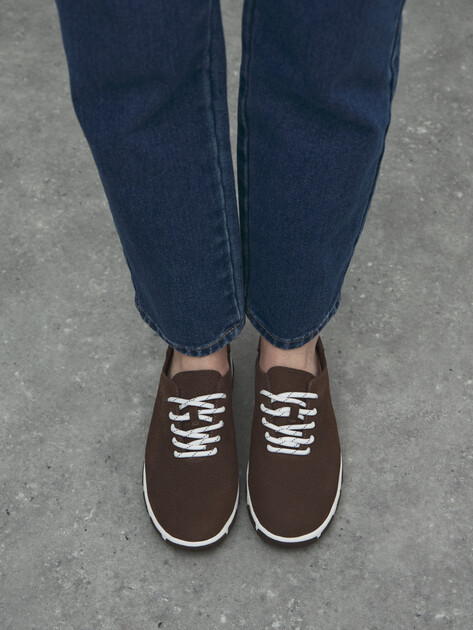 Женские кеды TENDANCE, Артикул HC2413-1, темно-коричневый | 4489573. Ракурс 6