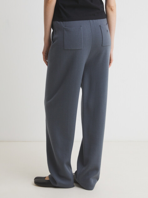 Женские прямые брюки MAISON DAVID, Артикул MLY24-108, сине-серый | 4489750. Ракурс 4