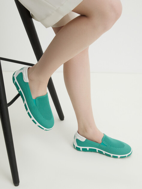 Женские слипоны TENDANCE, Артикул HC2413-3, лазурный | 4489798. Ракурс 2 Женские слипоны TENDANCE, Артикул HC2413-3, лазурный | 4489798. Ракурс 2