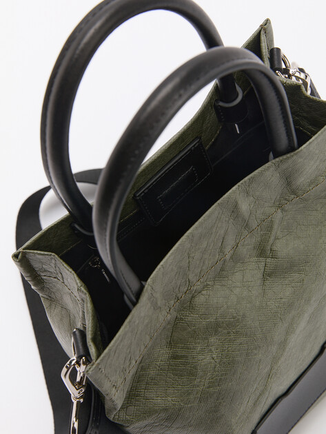 Женская сумка с ручками TENDANCE, Артикул MRH22-516, хаки | 4496238. Ракурс 4