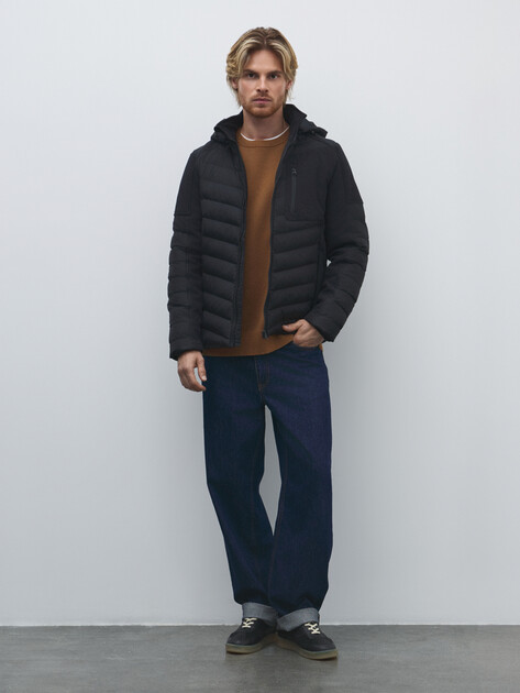 Мужская куртка REEBOK Abelard Jacket, Артикул CN 10106, черный | 4499130. Ракурс 2