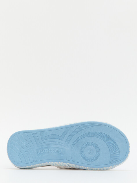 Детская домашняя обувь КОТОФЕЙ, Артикул 731161-11, голубой | 4499575. Ракурс 3