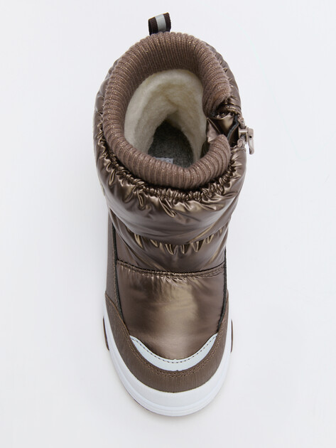 Детские дутики КОТОФЕЙ, Артикул 464933-41, темно-коричневый | 4499612. Ракурс 4