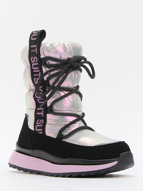 Детские дутики КОТОФЕЙ, Артикул 664992-41, светло-фиолетовый | 4500047. Ракурс 2