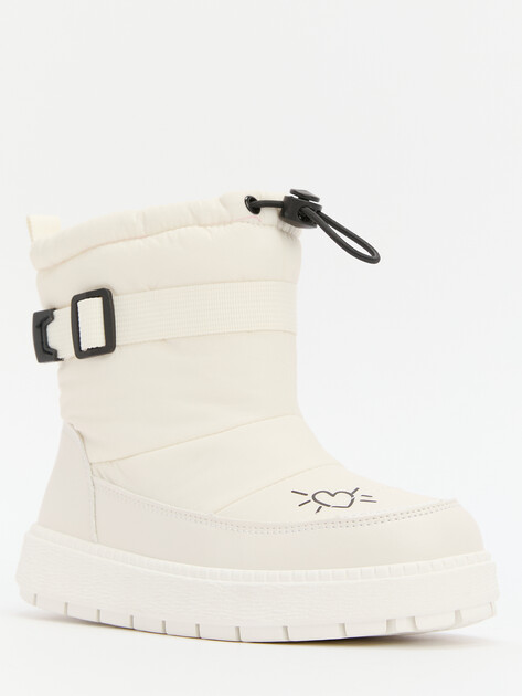 Детские дутики КОТОФЕЙ, Артикул 464095-41, молочно-белый | 4500485. Ракурс 2