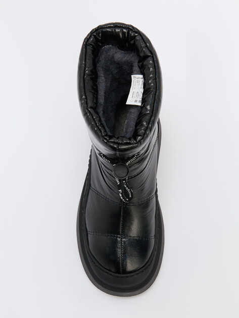 Детские дутики КОТОФЕЙ, Артикул 661001-42, черный | 4500493. Ракурс 4