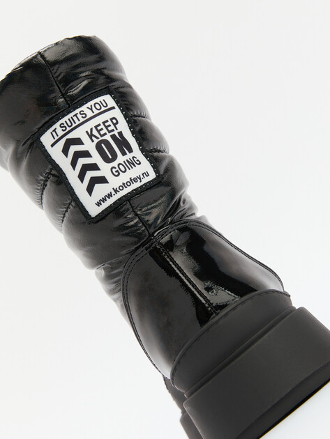 Детские дутики КОТОФЕЙ, Артикул 661001-42, черный | 4500493. Ракурс 5