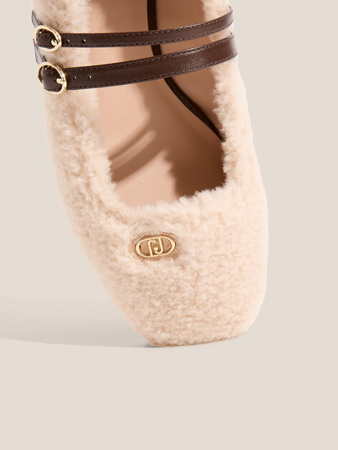 Балетки мэри-джейн LIU∙JO BRIGITTE 06, Артикул SF5113, светло-бежевый | 4500581. Ракурс 3