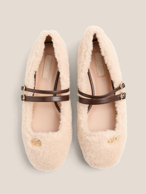 Балетки мэри-джейн LIU∙JO BRIGITTE 06, Артикул SF5113, светло-бежевый | 4500581. Ракурс 4