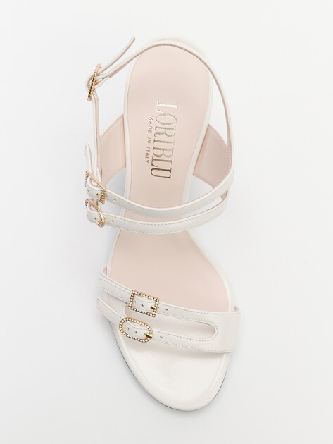 Босоножки LORIBLU, Артикул S7GM45, белый | 4504375. Ракурс 5