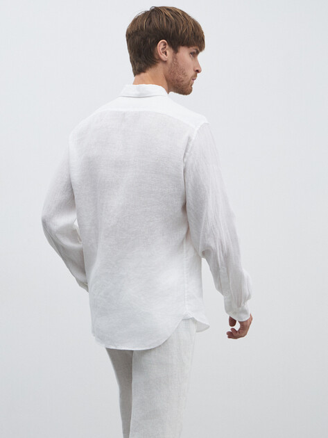 Мужская рубашка MAISON DAVID, Артикул 2024-541, белый | 4506399. Ракурс 4