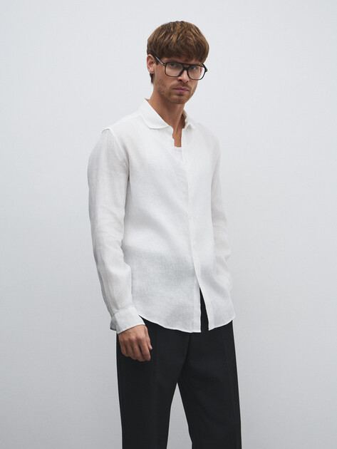 Мужская рубашка MAISON DAVID, Артикул 2024-541, молочно-белый | 4506406. Ракурс 5 Мужская рубашка MAISON DAVID, Артикул 2024-541, молочно-белый | 4506406. Ракурс 5