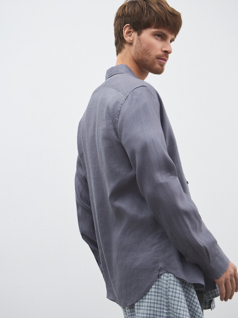 Мужская рубашка MAISON DAVID, Артикул 2024-541, серый | 4506476. Ракурс 5