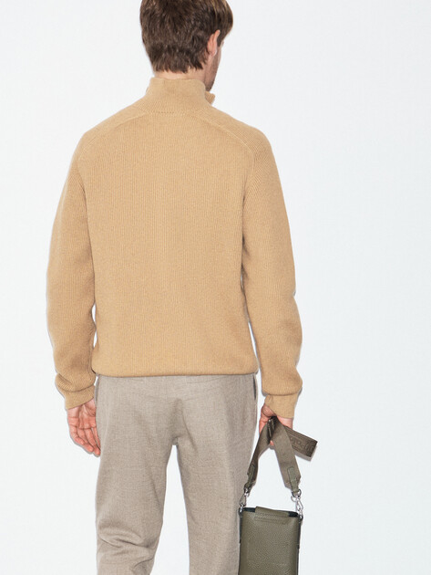 Мужской кардиган MAISON DAVID, Артикул 2024-097-1, бежевый | 4507486. Ракурс 4