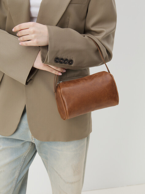 Женская сумка  MAISON DAVID, Артикул MARY MINI, бежево-коричневый | 4509711. Ракурс 2