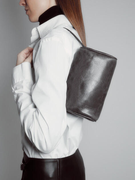 Женская сумка  MAISON DAVID, Артикул MARY MINI, шоколадный | 4509716. Ракурс 6