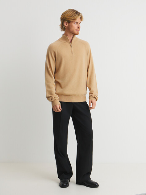 Мужской джемпер MAISON DAVID, Артикул 2024-082, темно-бежевый | 4519981. Ракурс 2