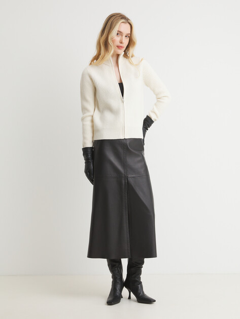 Женский кардиган MAISON DAVID, Артикул 2024-088W, молочно-белый | 4521227. Ракурс 2