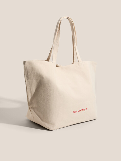 Женский шоппер KARL LAGERFELD ikon sketch duo shopper, Артикул A2W50026, молочно-бежевый | 4522007. Ракурс 3