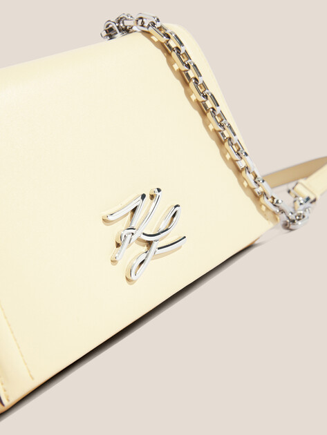 Женская сумка через плечо кросс-боди KARL LAGERFELD k/autograph sm crossbody, Артикул A1W30174, сливочный | 4522024. Ракурс 2