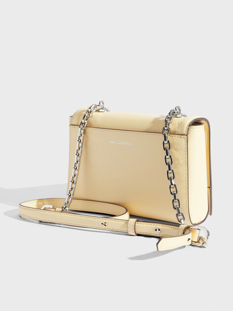 Женская сумка через плечо кросс-боди KARL LAGERFELD k/autograph sm crossbody, Артикул A1W30174, сливочный | 4522024. Ракурс 3