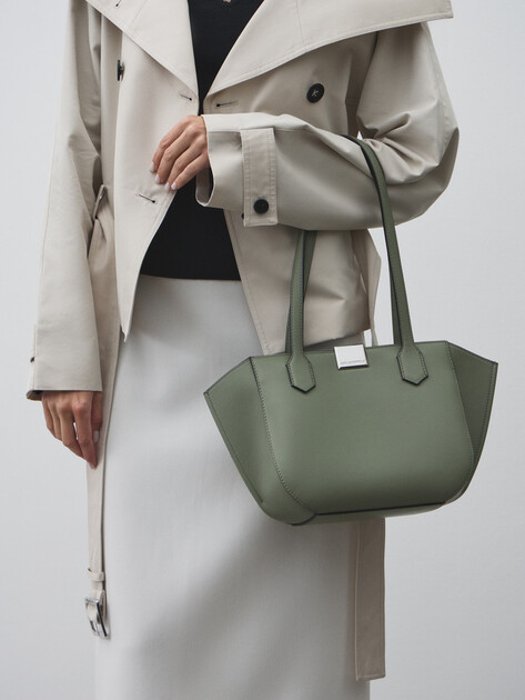 Женский тоут KARL LAGERFELD k/forever ew sm tote, Артикул A2W30057, фисташковый | 4522303. Ракурс 5