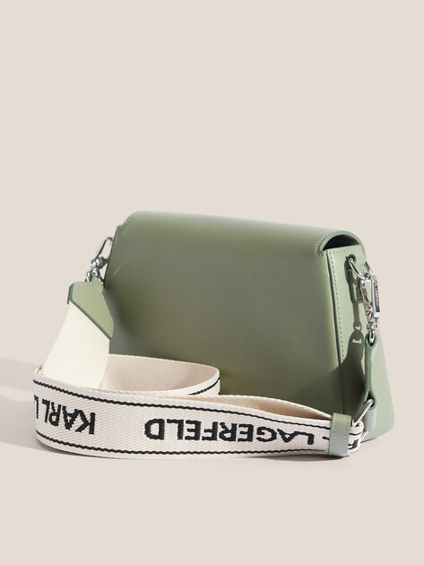 Кросс-боди KARL LAGERFELD ikon/k soft webbing crossbody, Артикул A2W30198, фисташковый | 4522327. Ракурс 3